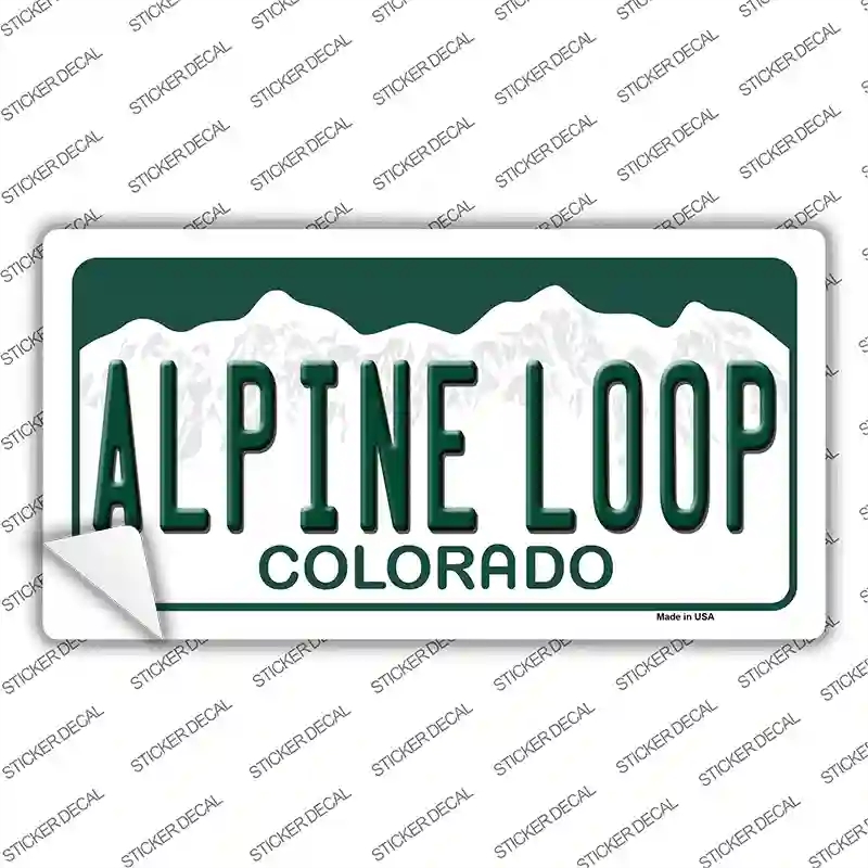 LP-12148s-L Alpine Loop Colorado Novelty Sticker Decal, Large