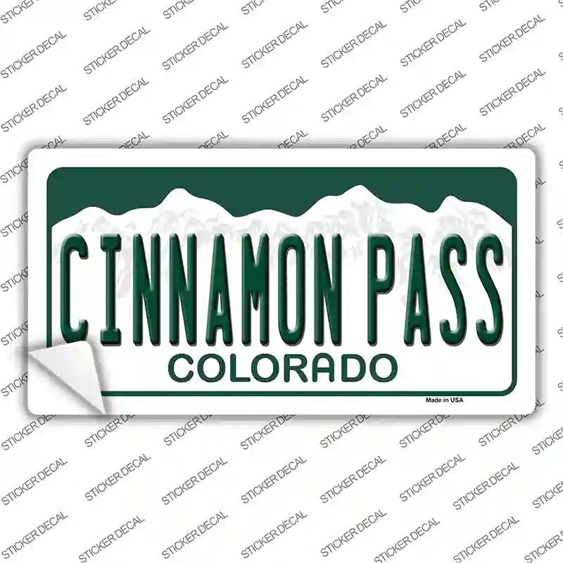 LP-12150s-S Cinnamon Pass Colorado Novelty Sticker Decal, Small