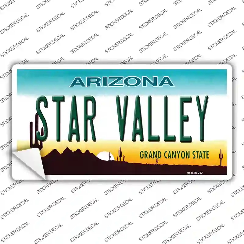 LP-11802s-S Star Valley Arizona Novelty Sticker Decal, Small