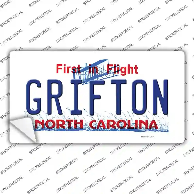 LP-11821s-S Grifton North Carolina Novelty Sticker Decal, Small