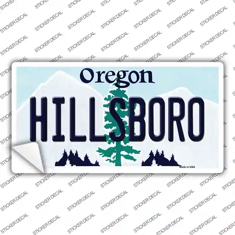 LP-10348s-S Hillsboro Oregon Novelty Sticker Decal, Small