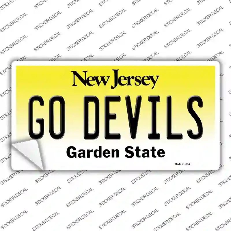 LP-13445s-L Go Devils Novelty Sticker Decal, Large