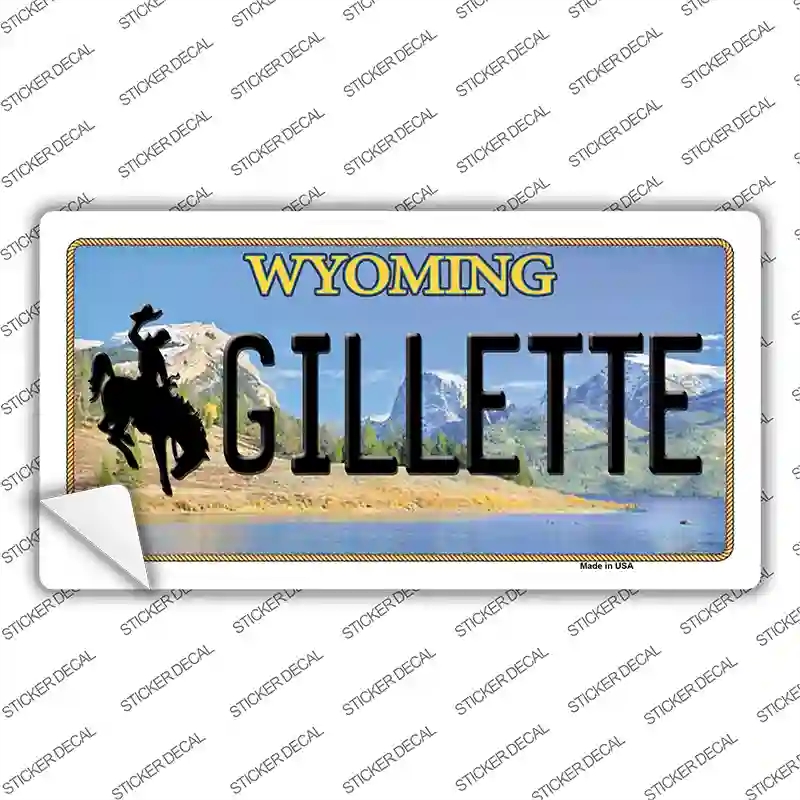 LP-10522s-S Gillette Wyoming Novelty Sticker Decal, Small