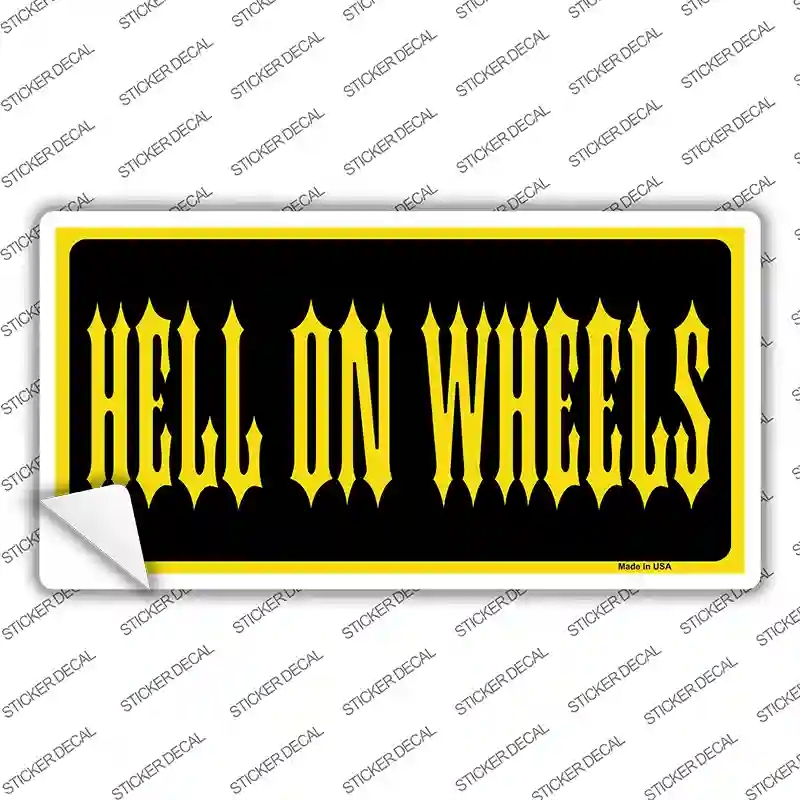 LP-1310s-S Hell on Wheels Novelty Sticker Decal, Small