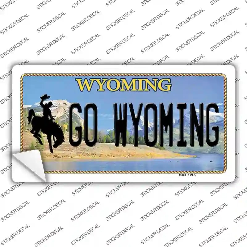 LP-13125s-S Go Wyoming Novelty Sticker Decal, Small