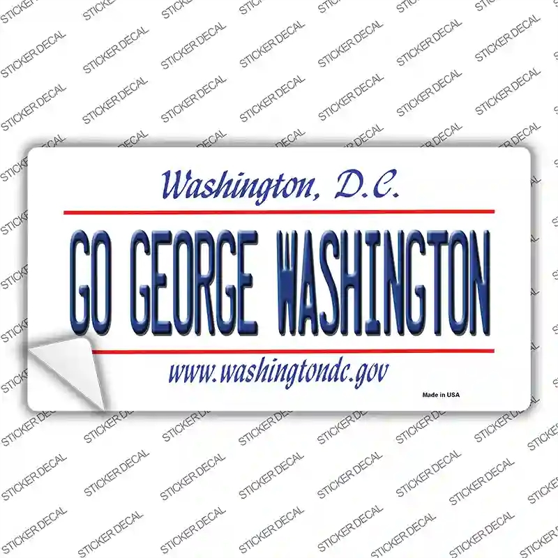 LP-13130s-L Go George Washington Novelty Sticker Decal, Large