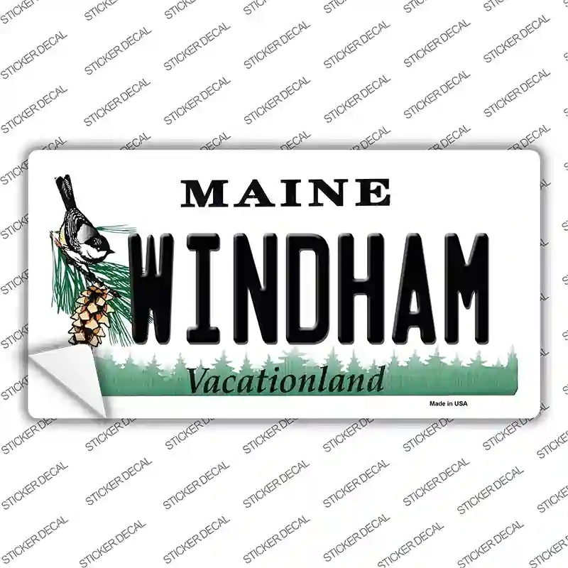 LP-10396s-S Windham Maine Novelty Sticker Decal, Small