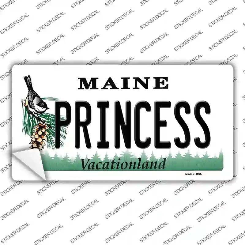 LP-10414s-XL Princess Maine Novelty Sticker Decal, Extra Large