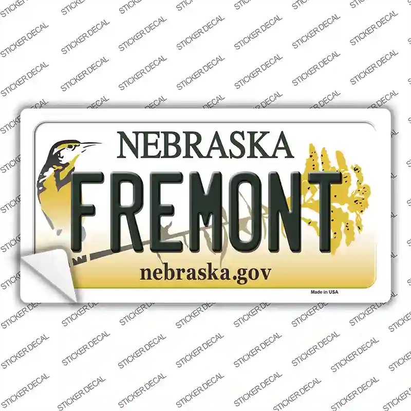 LP-10573s-S Fremont Nebraska Novelty Sticker Decal, Small