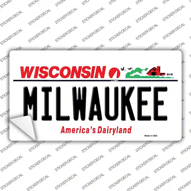 LP-10611s-XL Milwaukee Wisconsin Novelty Sticker Decal, Extra Large