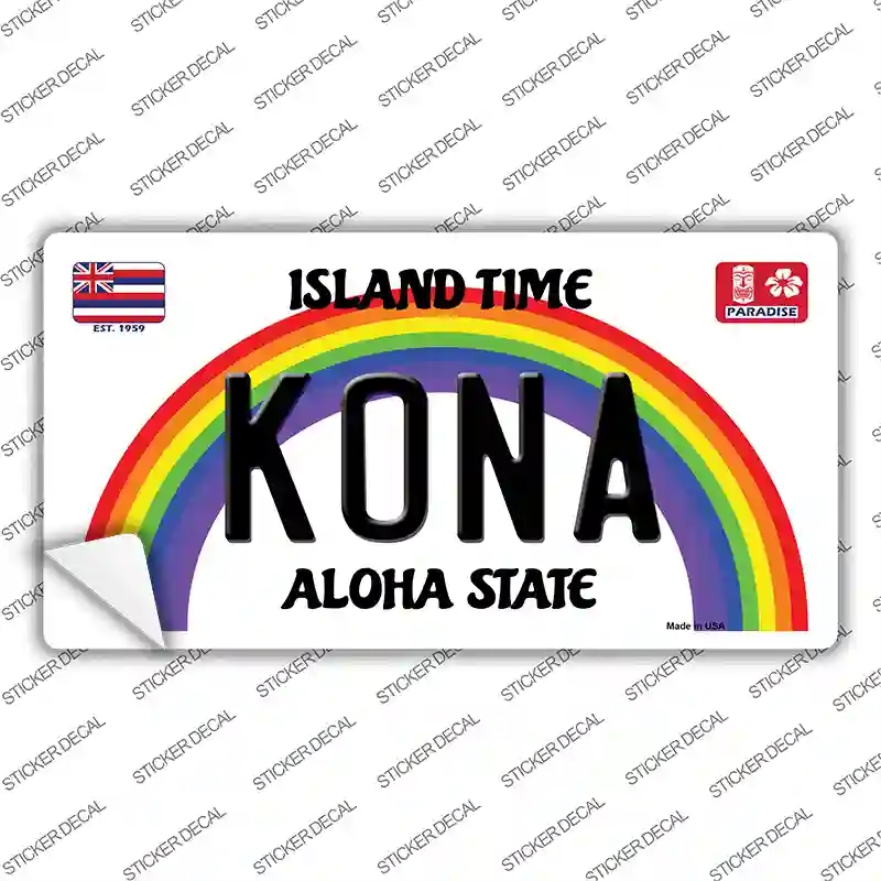 LP-12568s-S Kona Hawaii Novelty Sticker Decal, Small