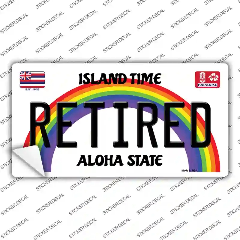 LP-12592s-S Retired Hawaii Novelty Sticker Decal, Small