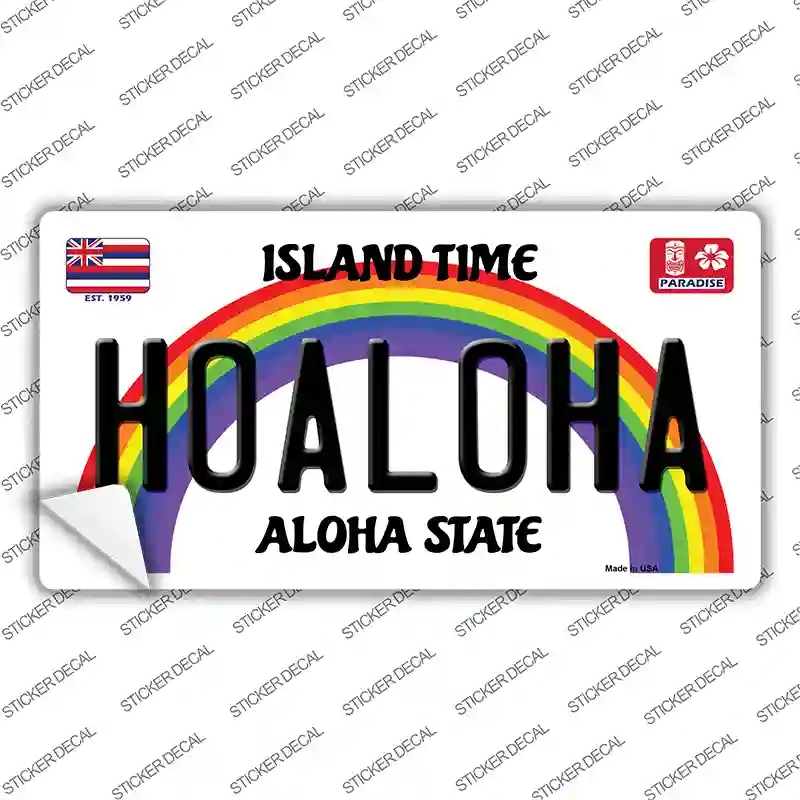 LP-12606s-L Hoaloha Hawaii Novelty Sticker Decal, Large