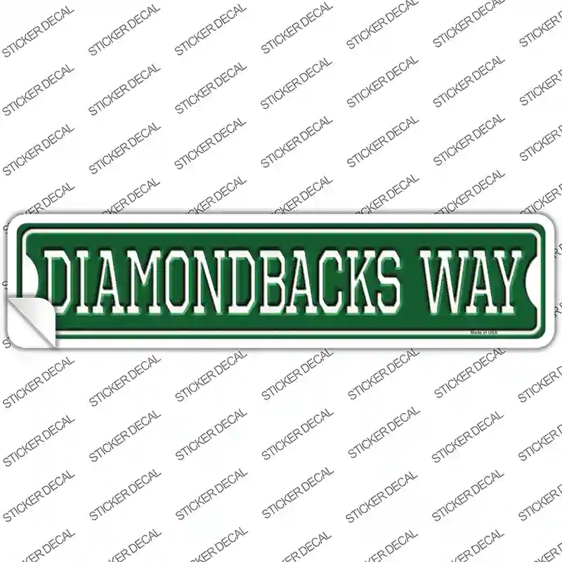 K-984s-XL Diamondbacks Way Novelty Narrow Sticker Decal, Extra Large