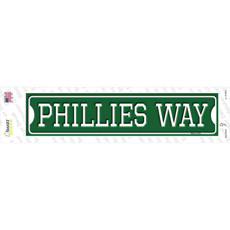 K-994s-M Phillies Way Novelty Narrow Sticker Decal, Medium