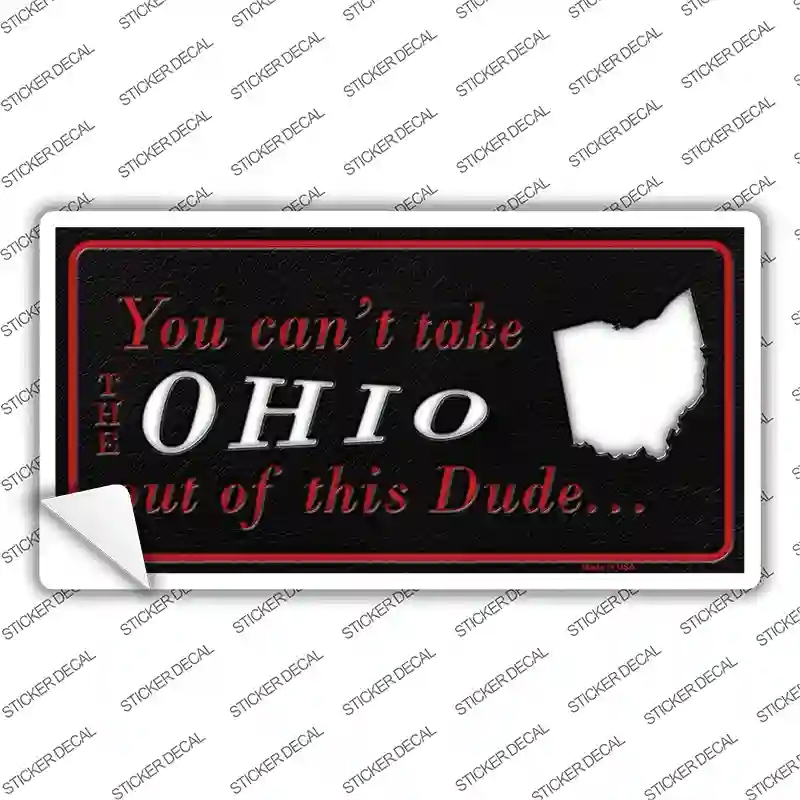 LP-11289s-S Ohio Dude Novelty Sticker Decal, Small