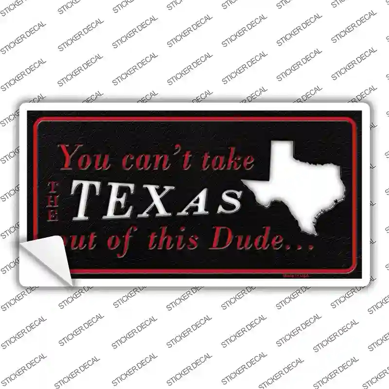 LP-11297s-XL Texas Dude Novelty Sticker Decal, Extra Large