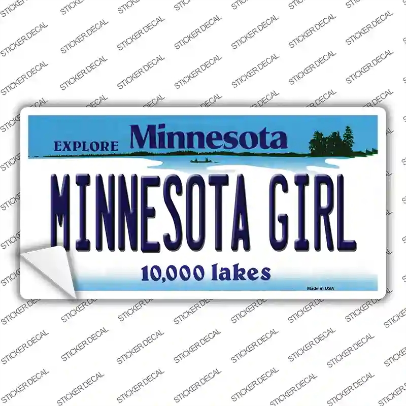 LP-11036s-S Minnesota Girl Novelty Sticker Decal, Small