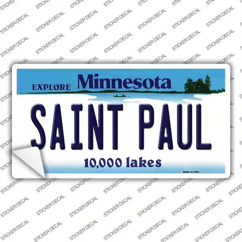 LP-11038s-S Saint Paul Minnesota State Novelty Sticker Decal, Small