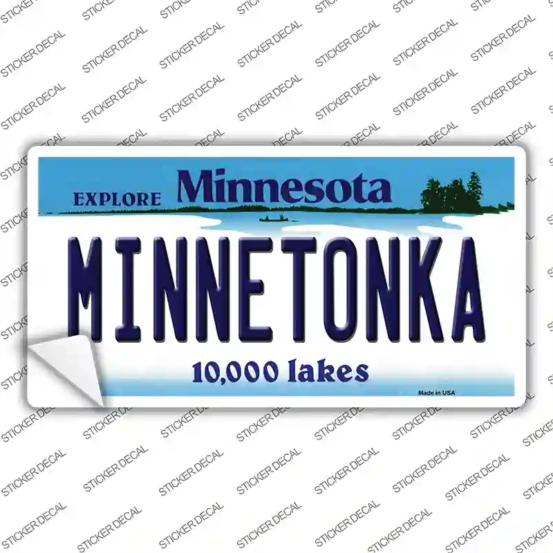 LP-11041s-XL Minnetonka Minnesota State Novelty Sticker Decal, Extra Large