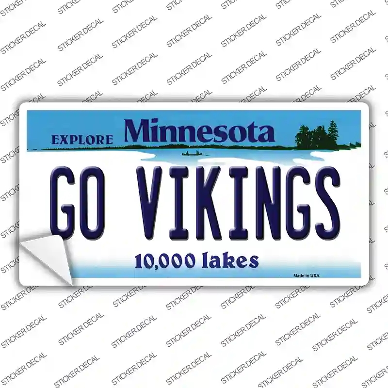 LP-11052s-L Go Vikings Minnesota Novelty Sticker Decal, Large