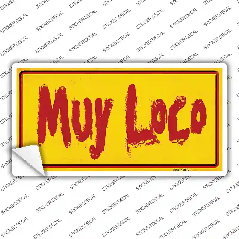 LP-1149s-S Muy Loco Novelty Sticker Decal, Small