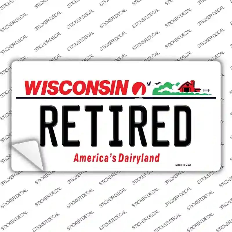 LP-10637s-S Retired Wisconsin Novelty Sticker Decal, Small