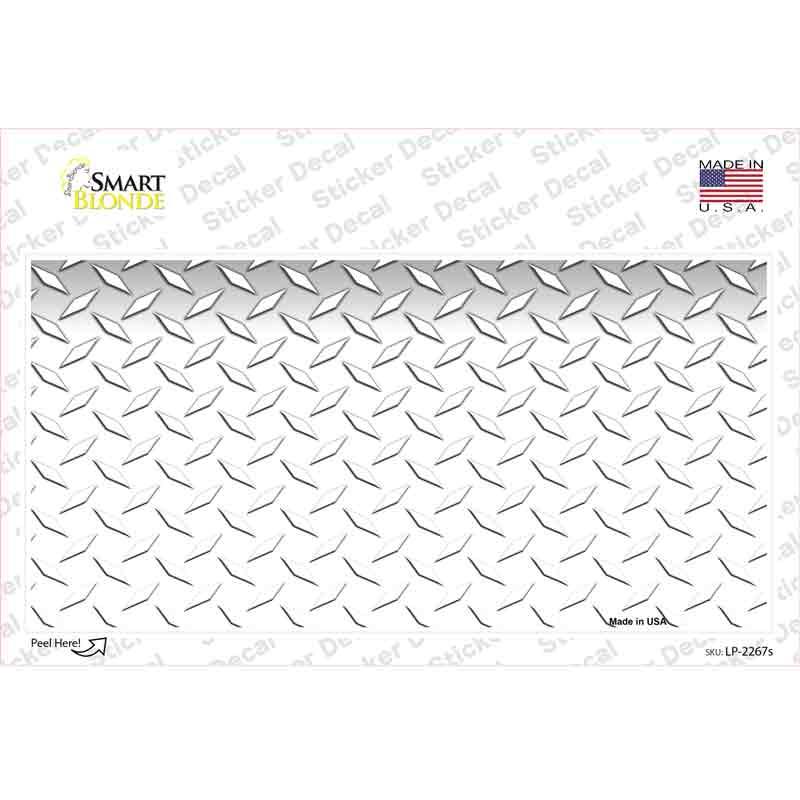 LP-2267s-M Diamond White Novelty Sticker Decal, Medium