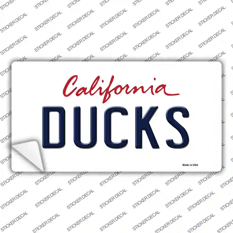 LP-2281s-XL Ducks California State Novelty Sticker Decal, Extra Large