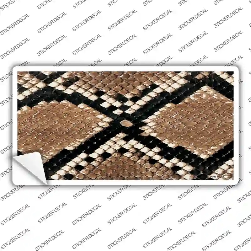 LP-2192s-S Snake Skin Novelty Sticker Decal, Small