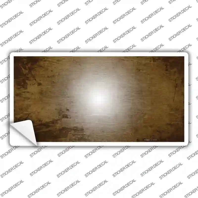 LP-3516s-S Brown & White Fade Scratched Novelty Sticker Decal, Small