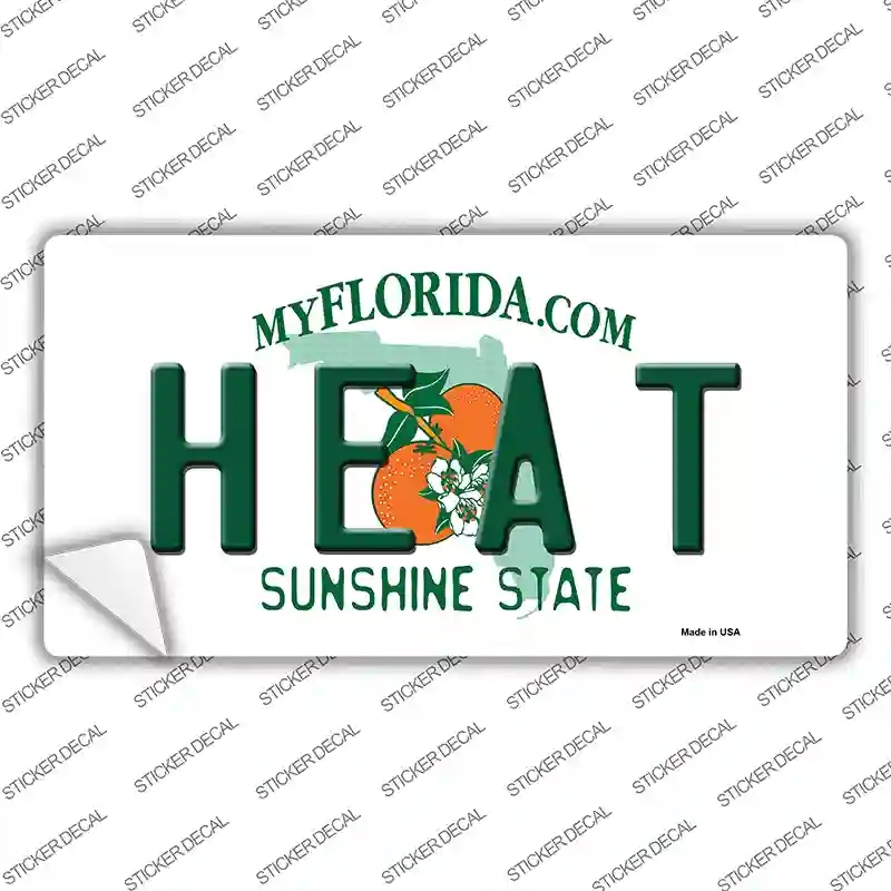 LP-2577s-S Heat Florida State Novelty Sticker Decal, Small