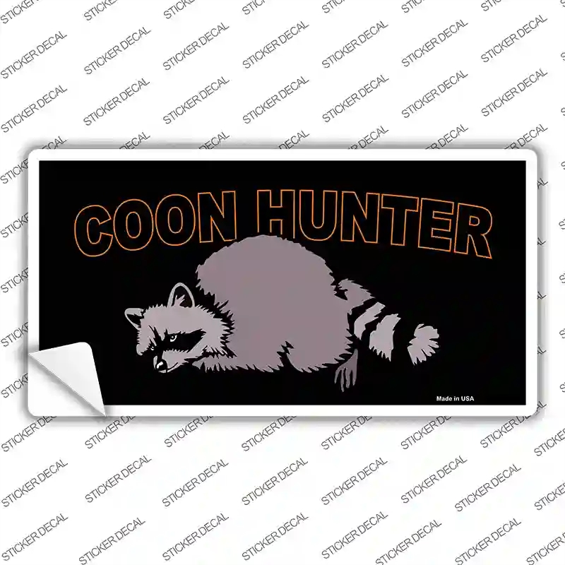 LP-4052s-S Coon Hunter Novelty Sticker Decal, Small