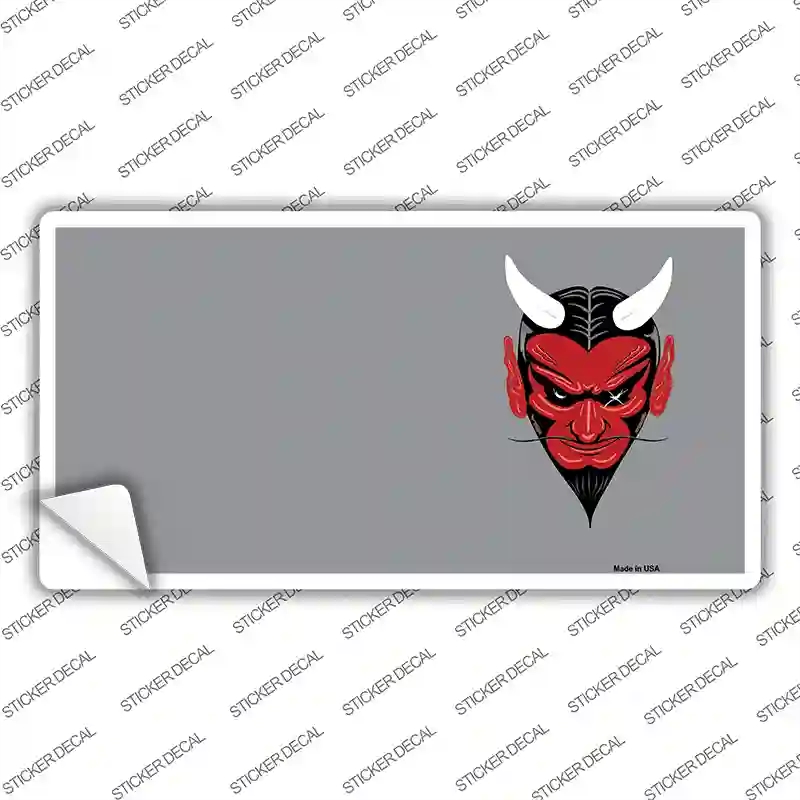 LP-4196s-S Devil Offset Novelty Sticker Decal, Small