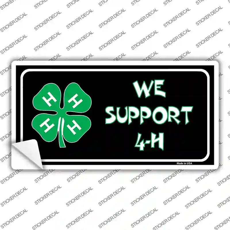LP-4225s-XL We Support 4-H Novelty Sticker Decal, Extra Large