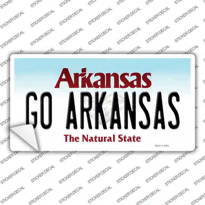 LP-12642s-S Go Arkansas Novelty Sticker Decal, Small