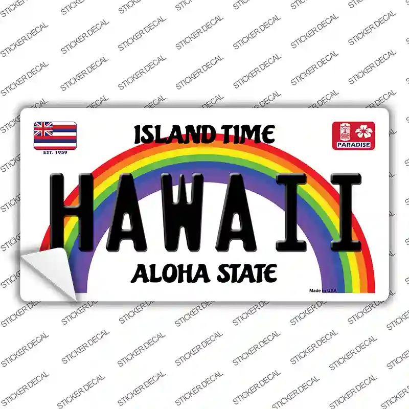 LP-12534s-L Hawaii Novelty Sticker Decal, Large