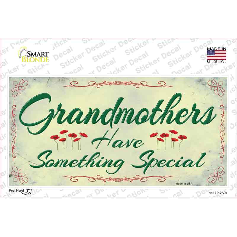 LP-269s-M Grandmothers Something Special Novelty Sticker Decal, Medium