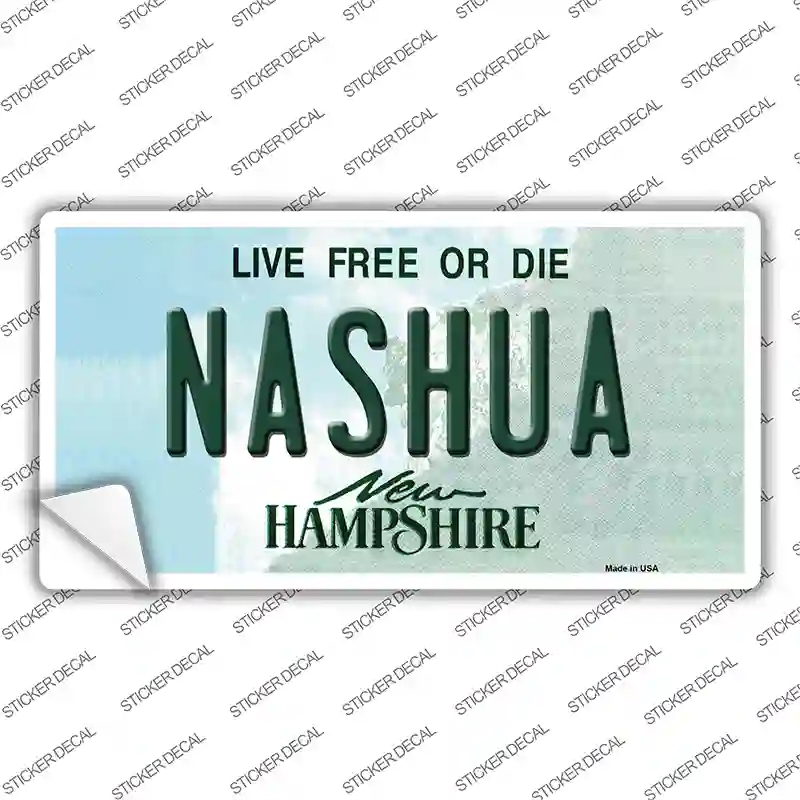 LP-11136s-XL Nashua   Hampshire State Novelty Sticker Decal, Extra Large