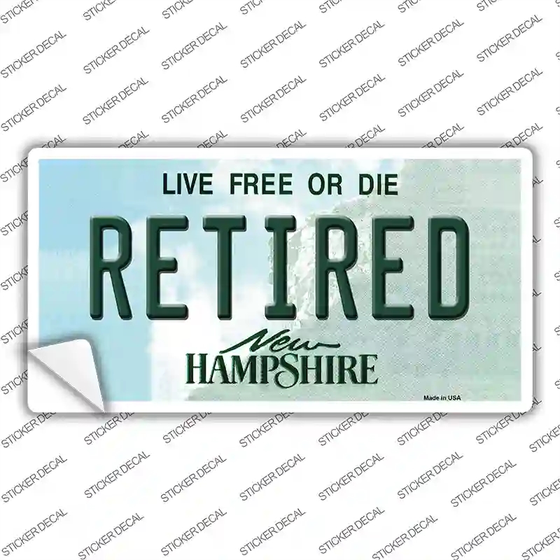 LP-11154s-L Retired   Hampshire State Novelty Sticker Decal, Large