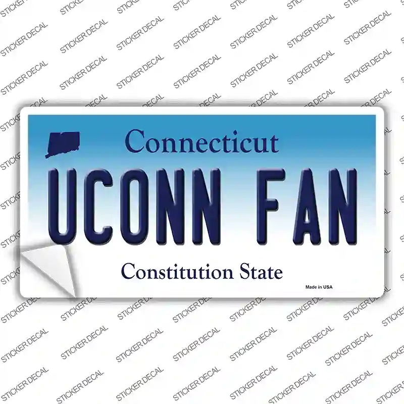 LP-12694s-XL UConn Fan Novelty Sticker Decal, Extra Large