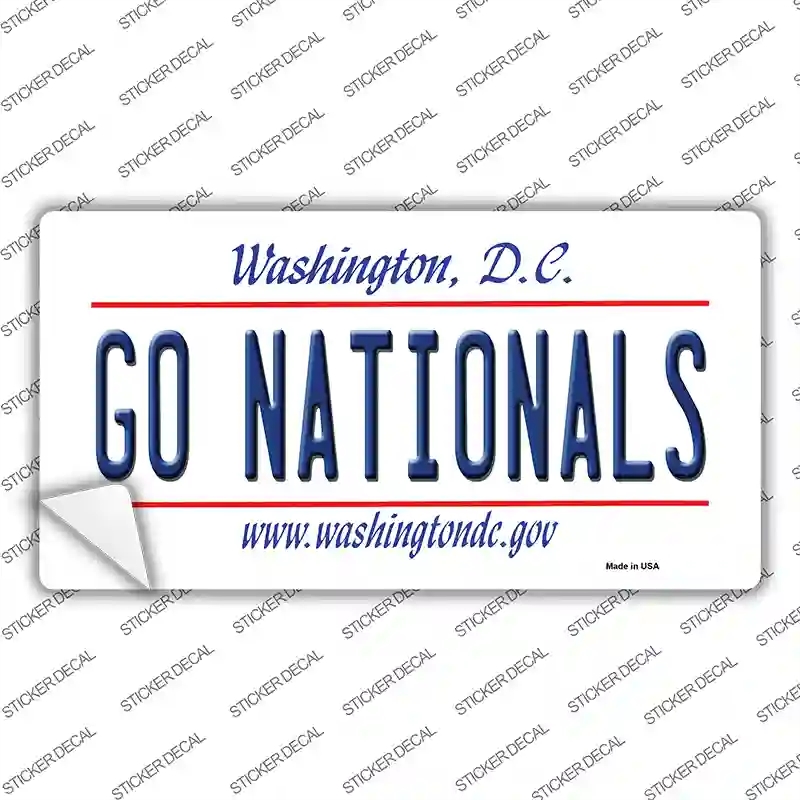 LP-13537s-L Go Nationals Novelty Sticker Decal, Large