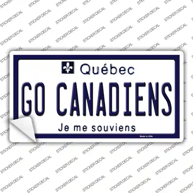 LP-13549s-L Go Canadiens Novelty Sticker Decal, Large