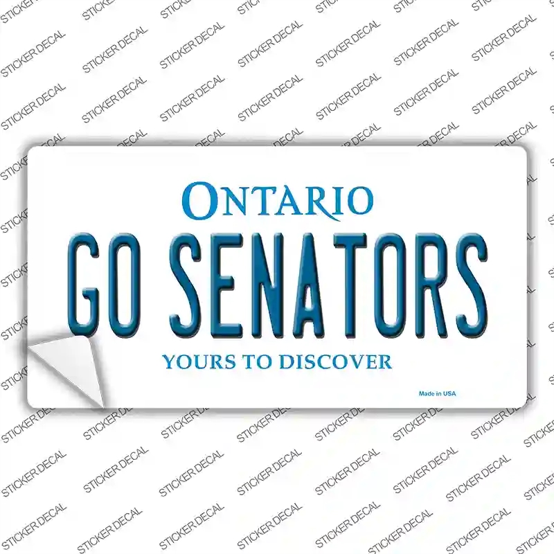 LP-13559s-L Go Senators Novelty Sticker Decal, Large