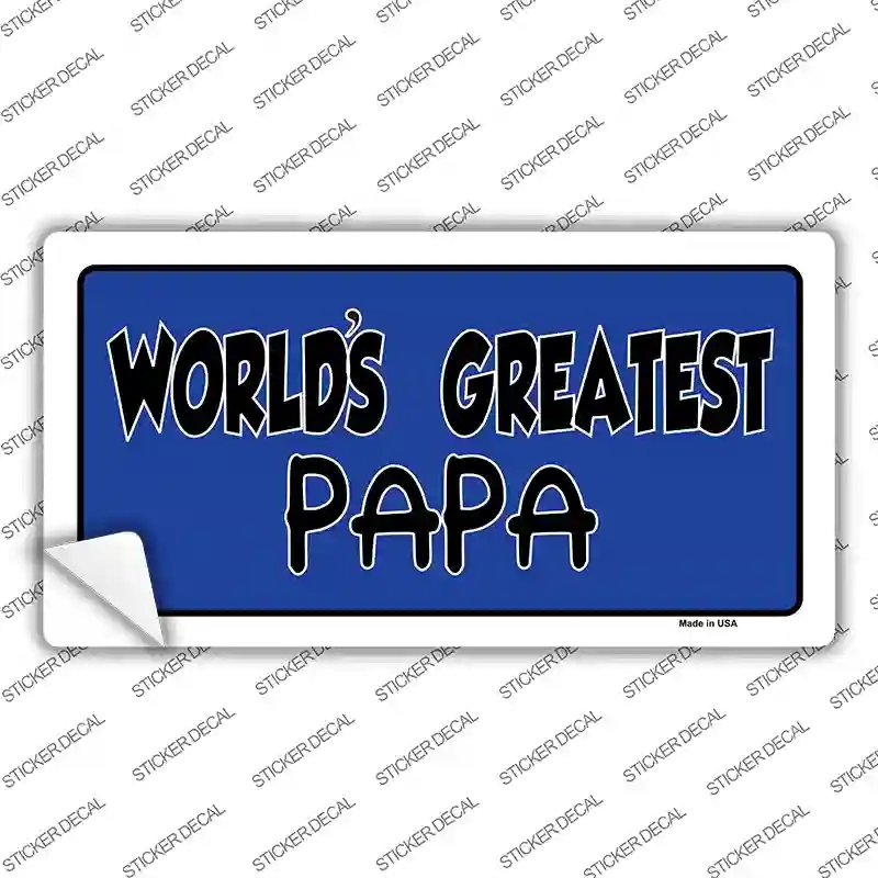 LP-5352s-S Worlds Greatest Papa Novelty Sticker Decal, Small