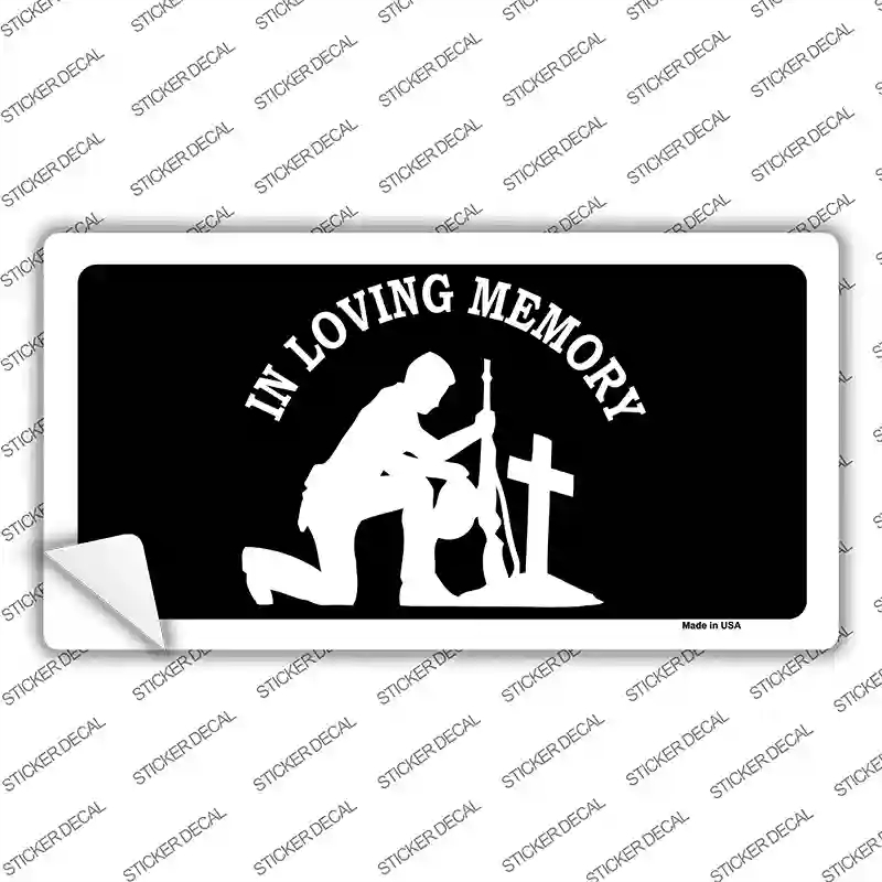 LP-5410s-XL In Loving Memory Cross Novelty Sticker Decal, Extra Large
