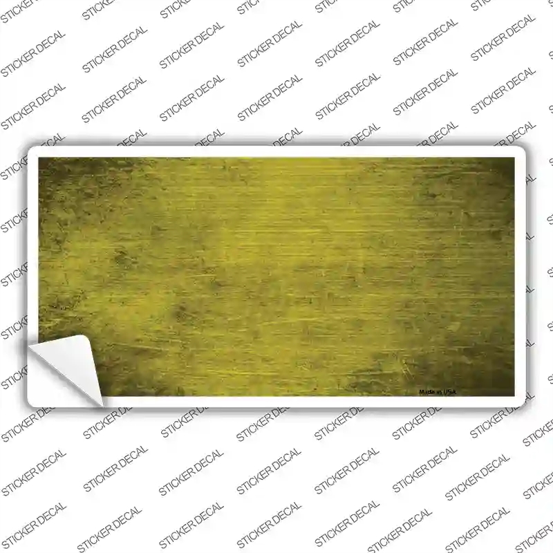 LP-6903s-L Yellow Oil Rubbed Solid Novelty Sticker Decal, Large