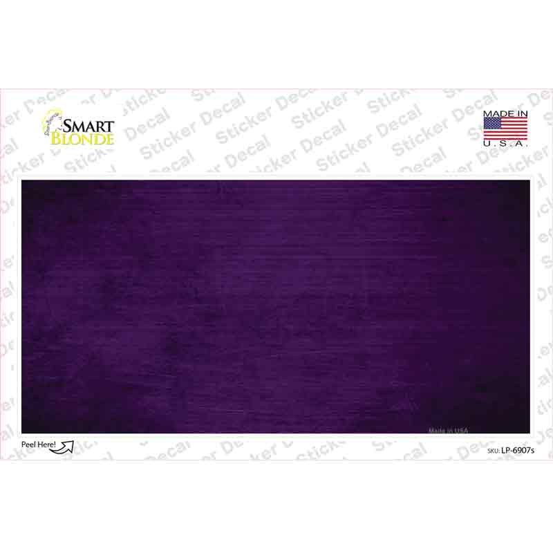 LP-6907s-M Purple Oil Rubbed Solid Novelty Sticker Decal, Medium