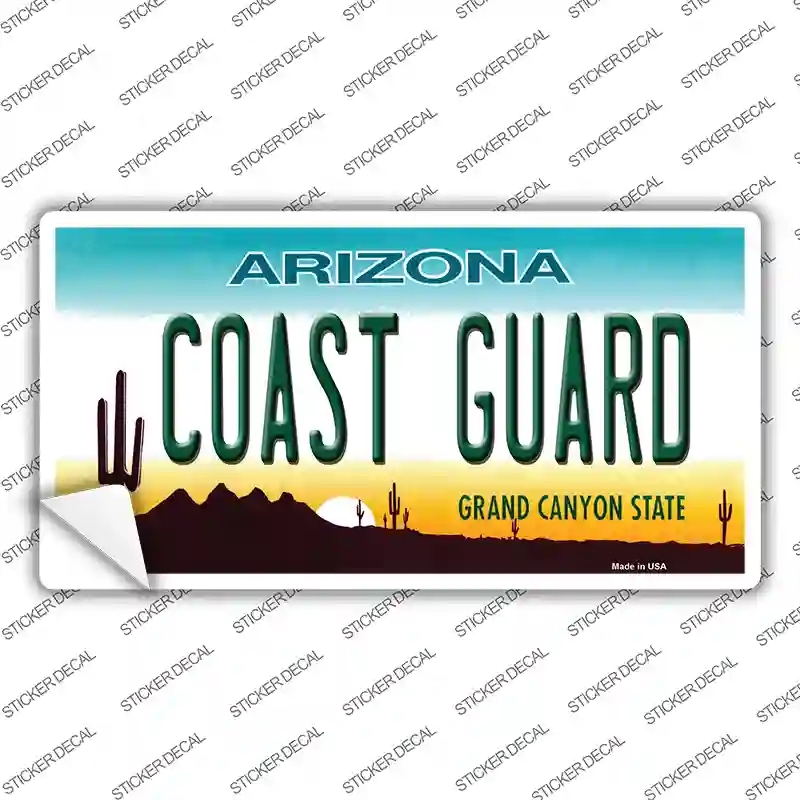 LP-13589s-S Coast Guard Arizona Novelty Sticker Decal, Small