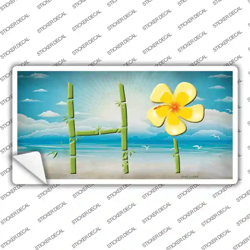 LP-13611s-XL HI Bamboo Novelty Sticker Decal, Extra Large